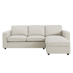 Dusklia - Soho Right Hand Storage Chaise Sofa - Natural