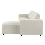 Dusklia - Soho Right Hand Storage Chaise Sofa - Natural