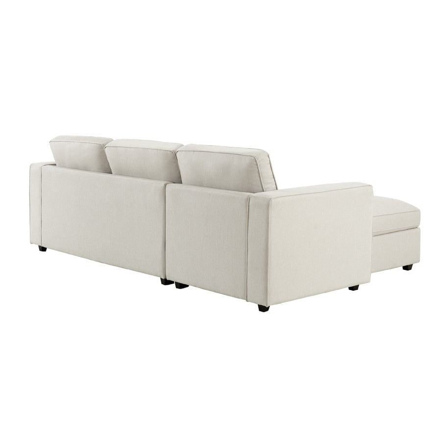 Dusklia - Soho Right Hand Storage Chaise Sofa - Natural