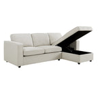 Dusklia - Soho Right Hand Storage Chaise Sofa - Natural