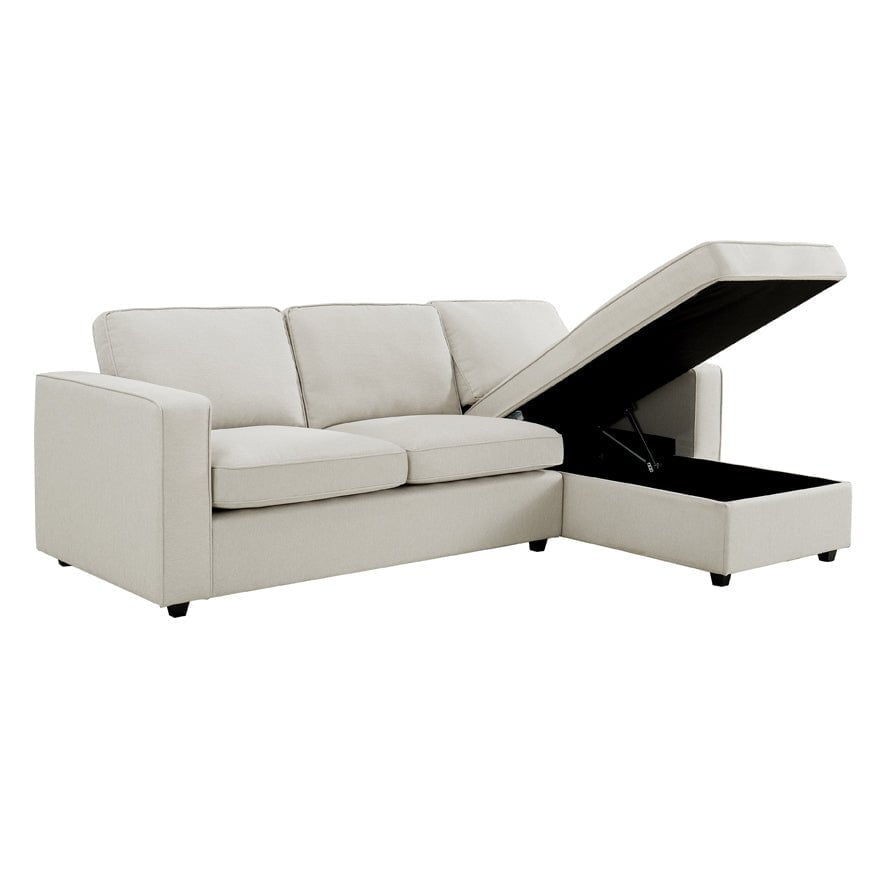 Dusklia - Soho Right Hand Storage Chaise Sofa - Natural