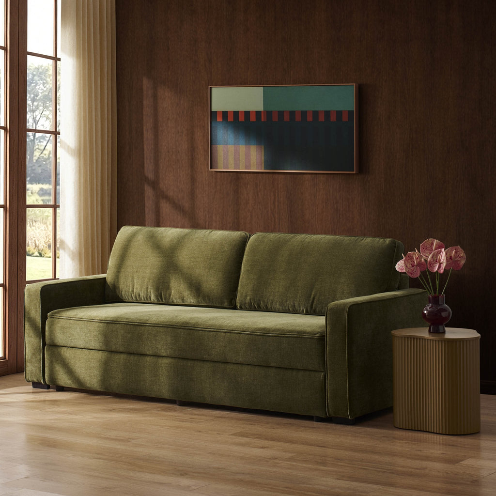 Dusklia - Soho Sofa Bed - Chenille Olive