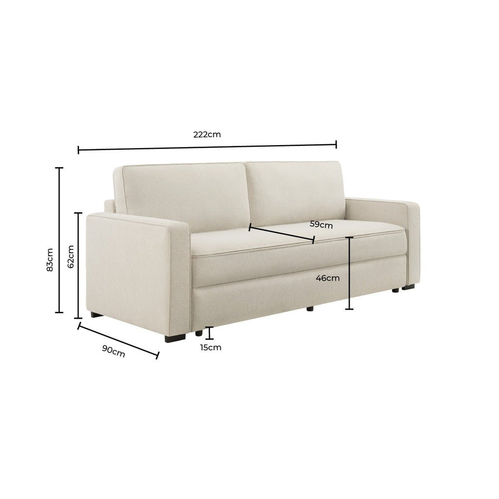 Dusklia - Soho Sofa Bed - Beige