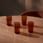 Dusklia - Sonne Colour Glass Highballs - Set of 4 - Amber