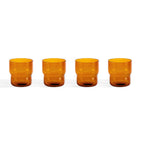 Dusklia - Sonne Colour Glass Tumblers - Set of 4 - Amber