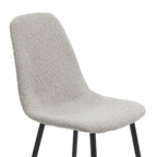 Dusklia - Sophia Set of 2 Dining Chairs - Boucle - Taupe
