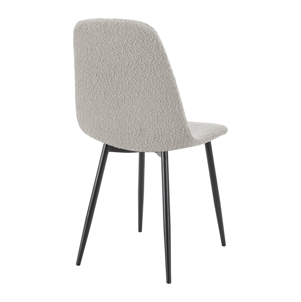 Dusklia - Sophia Set of 2 Dining Chairs - Boucle - Taupe