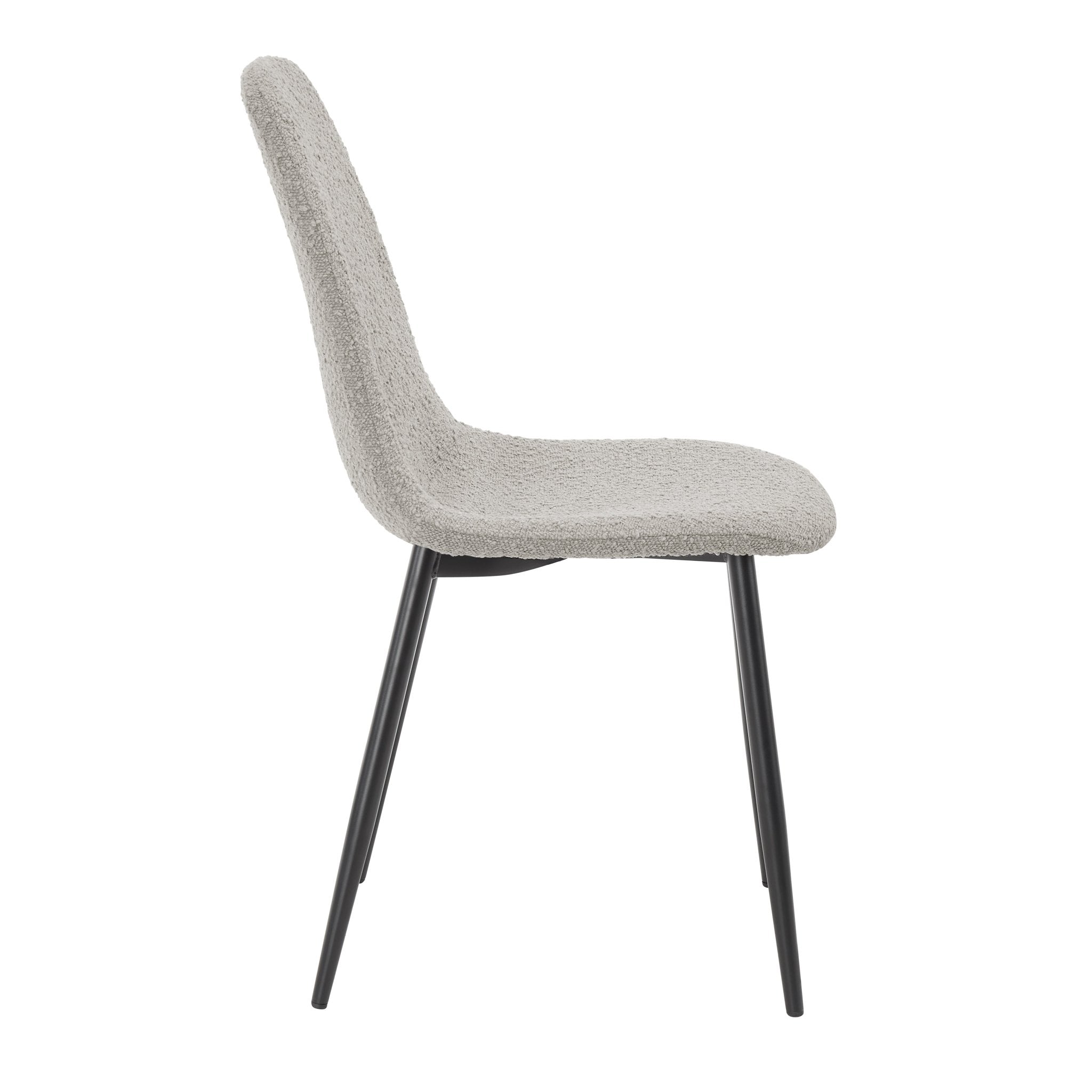 Dusklia - Sophia Set of 2 Dining Chairs - Boucle - Taupe