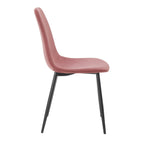 Dusklia - Sophia Set of 2 Dining Chairs - Velvet - Pink