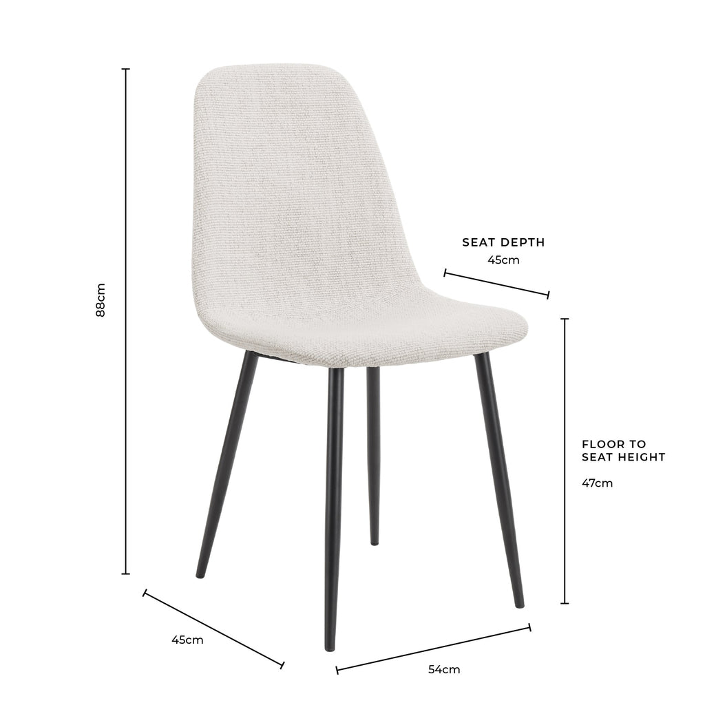 Dusklia - Sophia Set of 2 Dining Chairs - Velvet - Pink