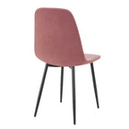 Dusklia - Sophia Set of 2 Dining Chairs - Velvet - Pink