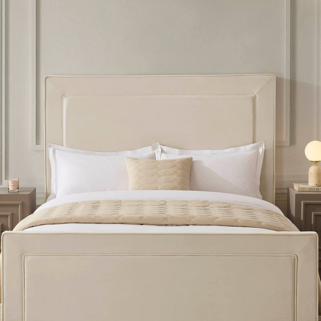 Dusklia - Sorrento Ottoman Storage Bed - Ecru/White