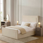 Dusklia - Sorrento Ottoman Storage Bed - Ecru/White