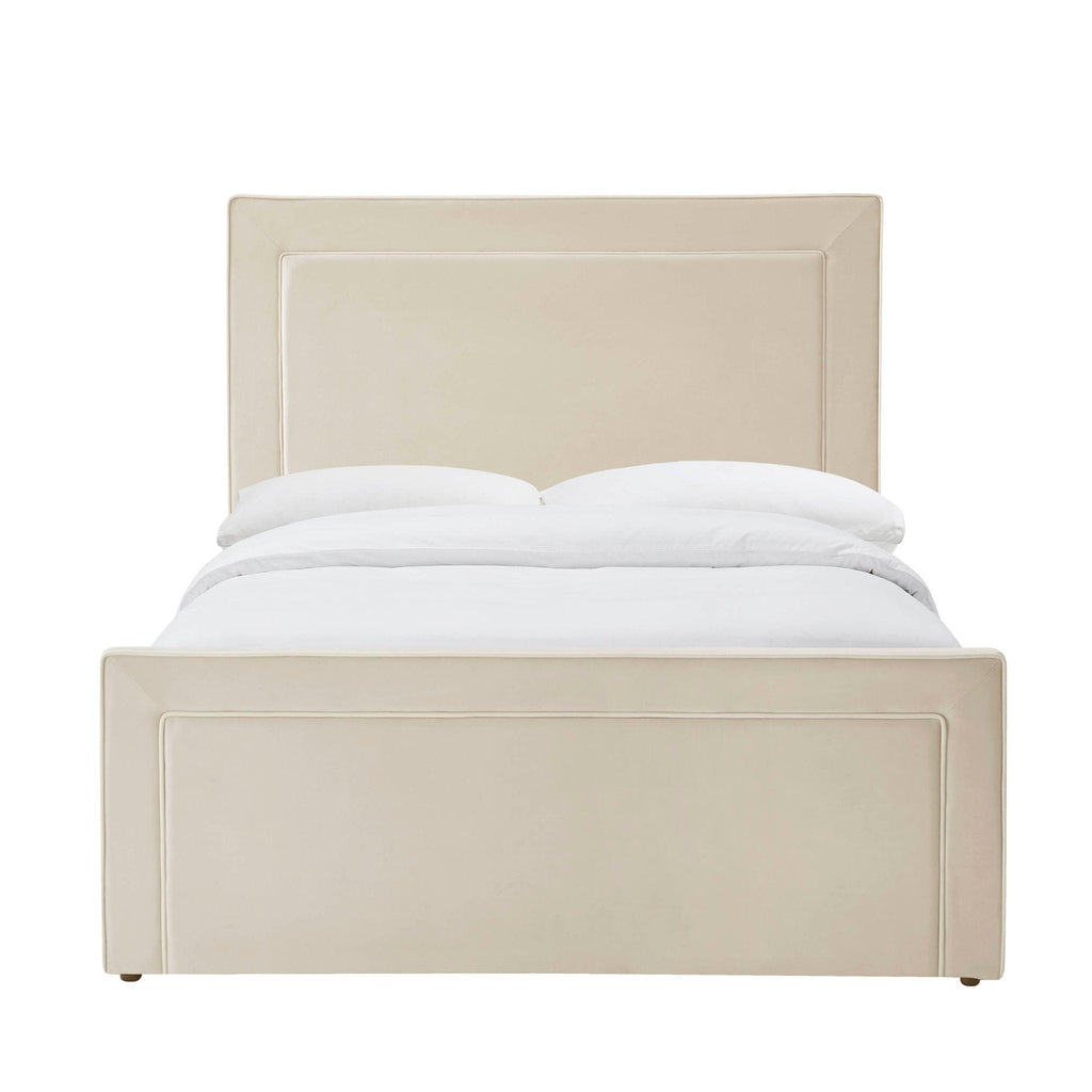 Dusklia - Sorrento Ottoman Storage Bed - Ecru/White