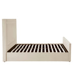 Dusklia - Sorrento Ottoman Storage Bed - Ecru/White
