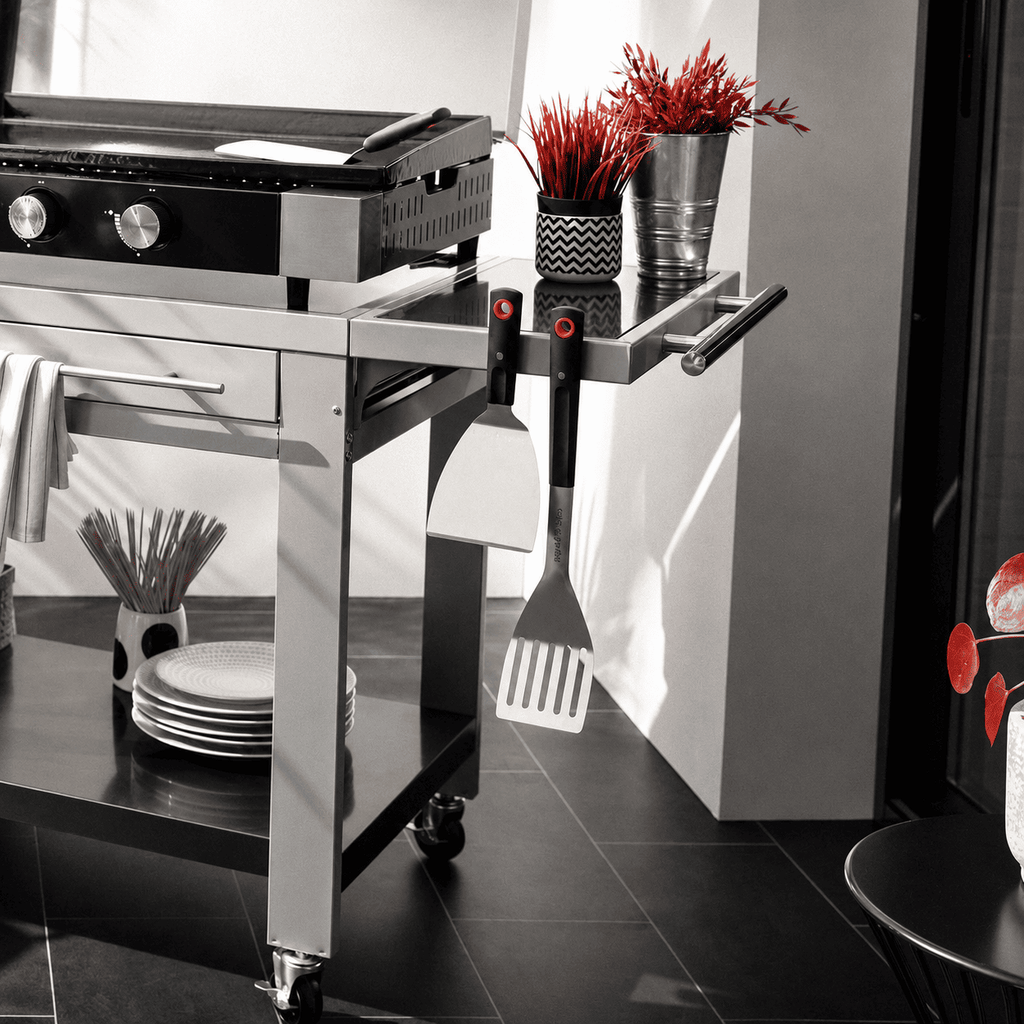 Spatule Magnétique REVO Grill Pro en Inox pour Barbecue & Plancha