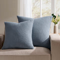 Dusklia - St Ives Knit Sofa Cushion Cover - Dusty Blue
