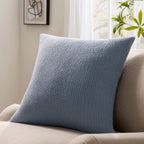 Dusklia - St Ives Knit Sofa Cushion Cover - Dusty Blue