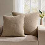Dusklia - St Ives Knit Sofa Cushion Cover - Taupe
