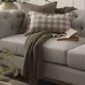 Dusklia - St Ives Knit Sofa Throw - Taupe