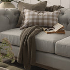 Dusklia - St Ives Knit Sofa Throw - Taupe