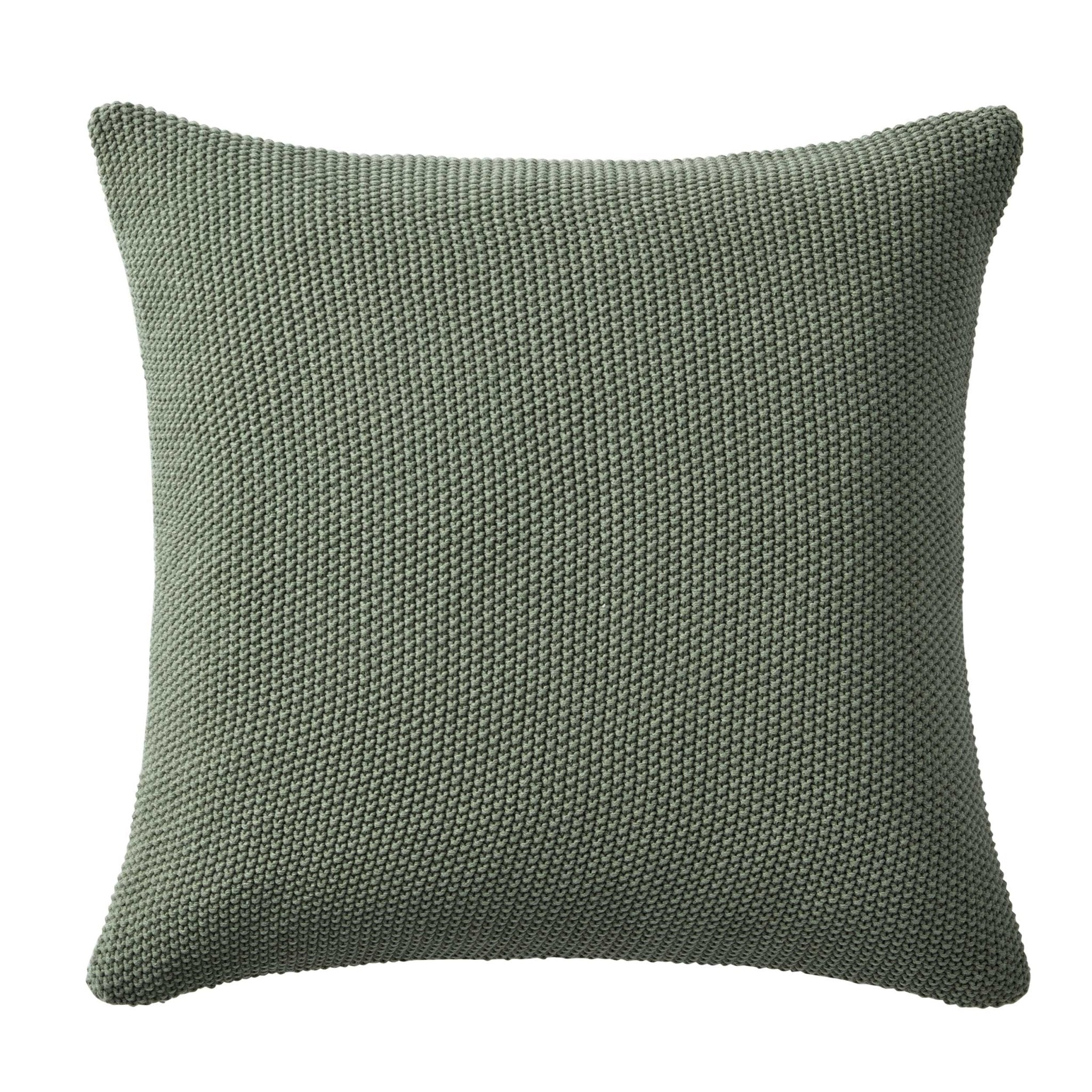 Dusklia - St Ives Knit Cushion Cover - Green
