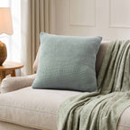 Dusklia - St Ives Knit Sofa Cushion Cover - Dusty Blue