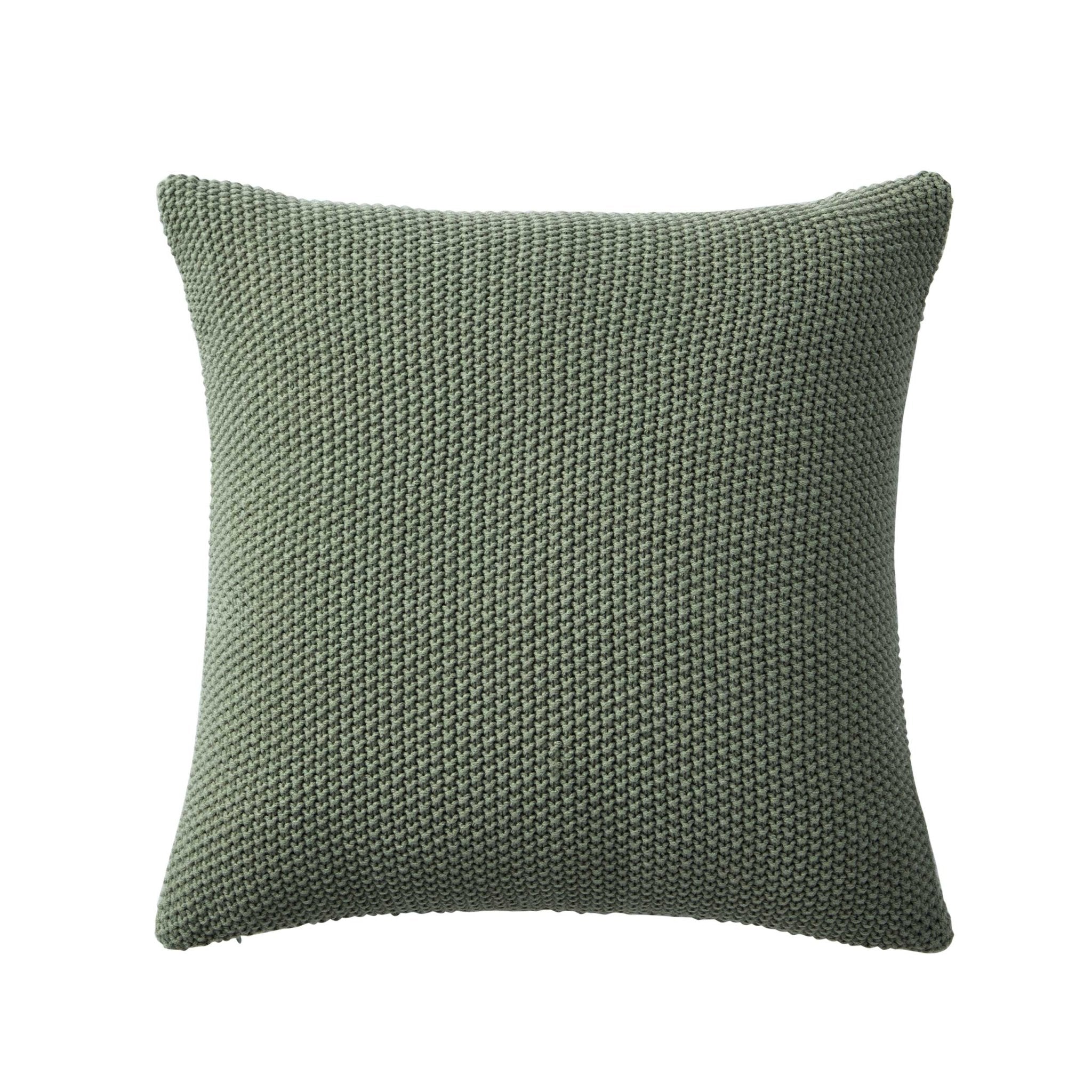 Dusklia - St Ives Knit Sofa Cushion Cover - Green