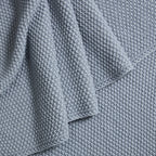 Dusklia - St Ives Knit Sofa Throw - Dusty Blue