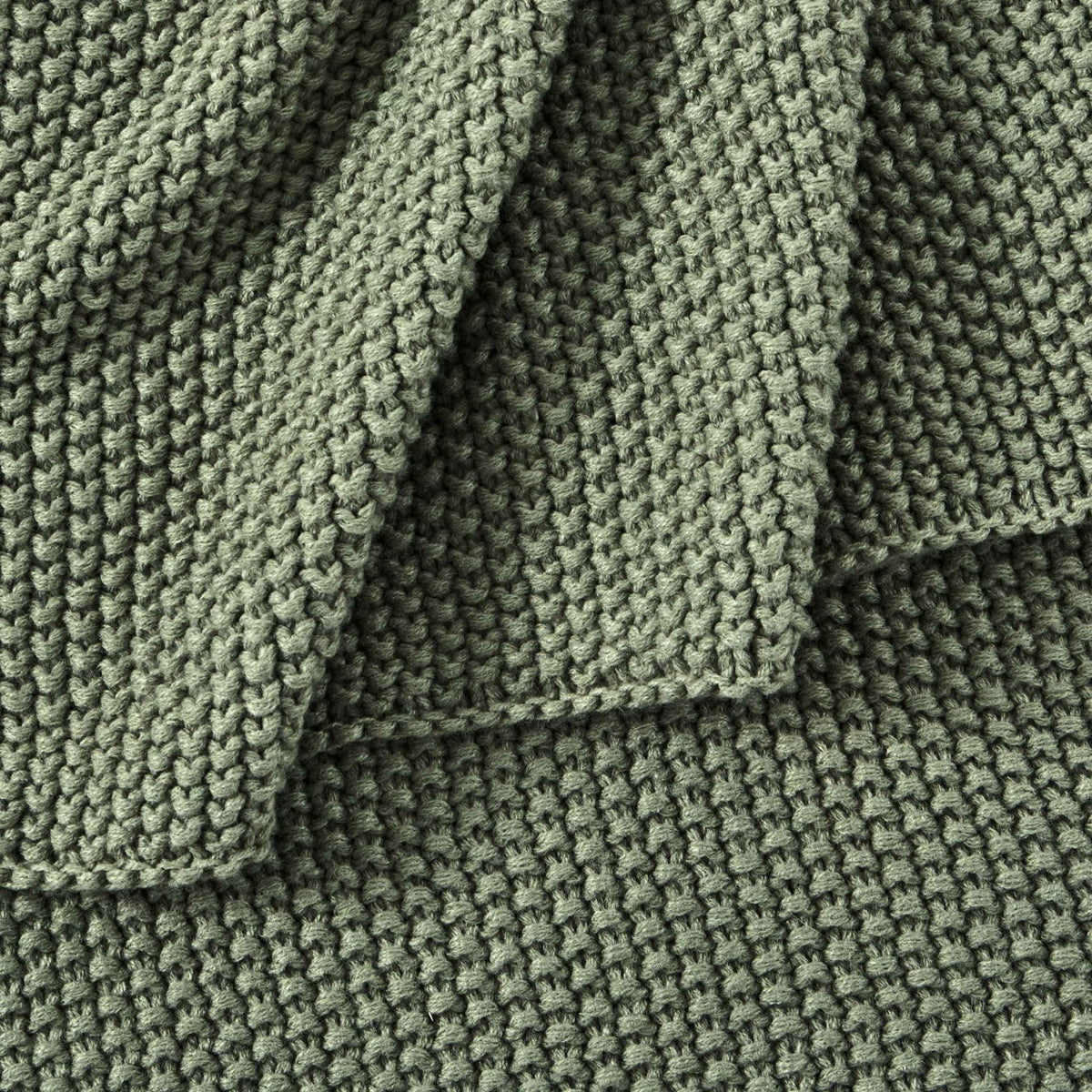 Dusklia - St Ives Knit Sofa Throw - Green