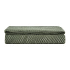 Dusklia - St Ives Knit Sofa Throw - Green