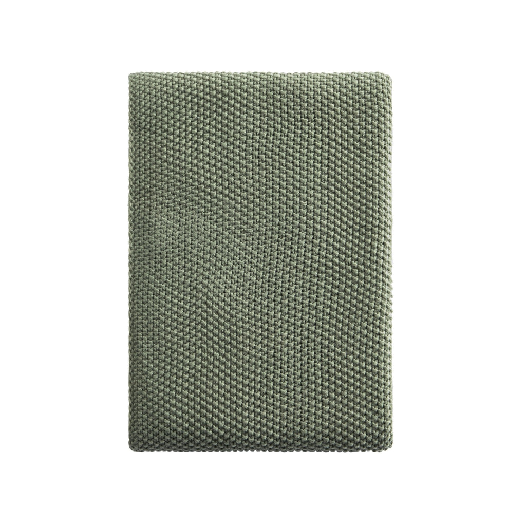 Dusklia - St Ives Knit Sofa Throw - Green