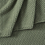 Dusklia - St Ives Knit Throw - Green