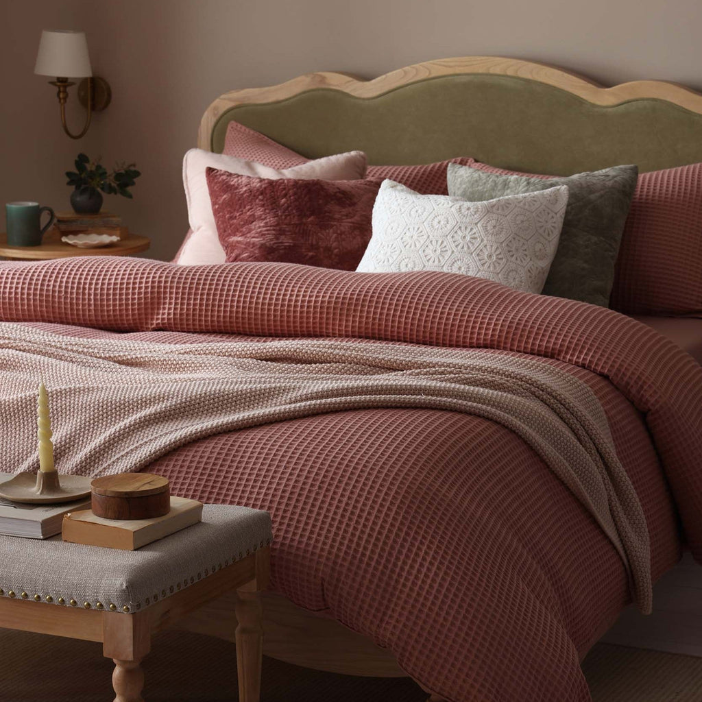 Dusklia - St Ives Knit Throw - Ballet Slipper
