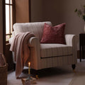 Dusklia - St Ives Knit Sofa Throw - Ballet Slipper