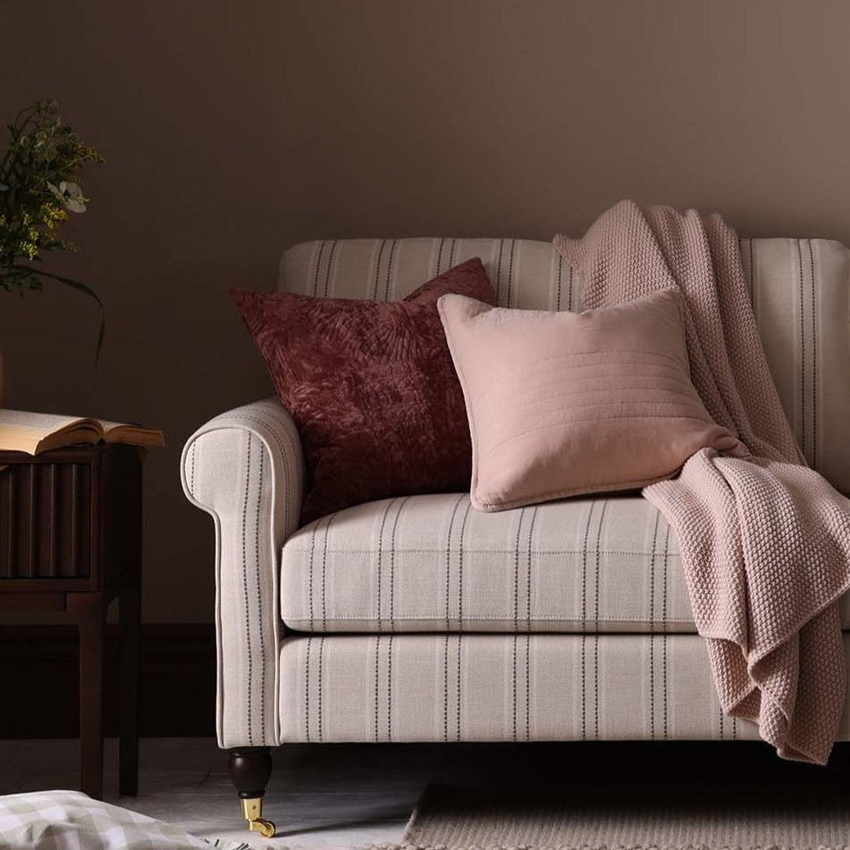 Dusklia - St Ives Knit Sofa Throw - Ballet Slipper