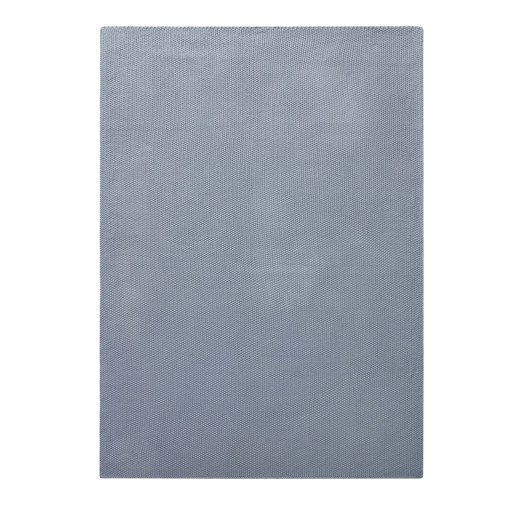 Dusklia - St Ives Knit Throw - Dusty Blue