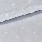 Dusklia - Star 100% Cotton Duvet Cover & Pillowcase set - Light Blue