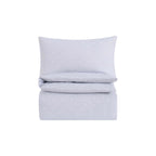 Dusklia - Star 100% Cotton Duvet Cover & Pillowcase set - Light Blue