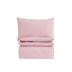 Dusklia - Star 100% Cotton Duvet Cover & Pillowcase set - Light Pink