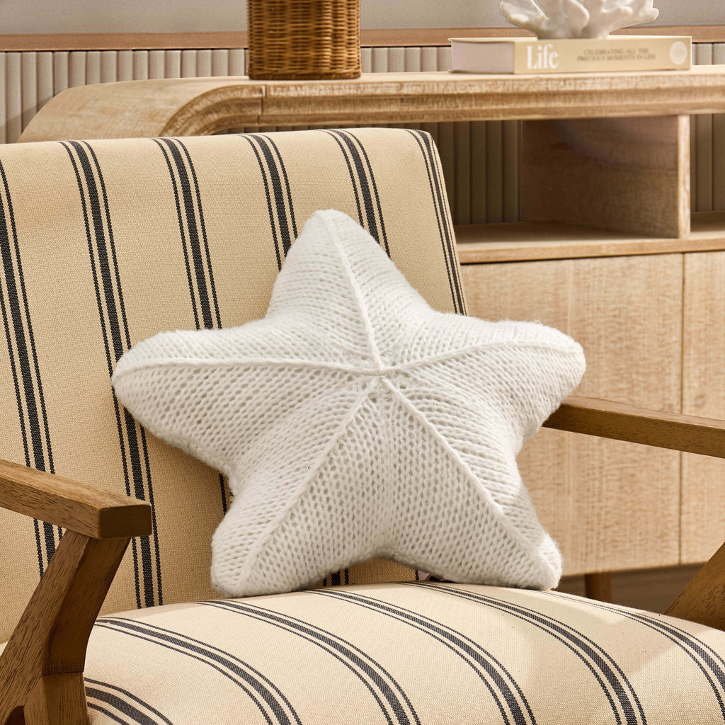 Dusklia - Starfish Sofa Cushion - White
