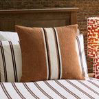Dusklia - Stripe Cushion Cover - Tan
