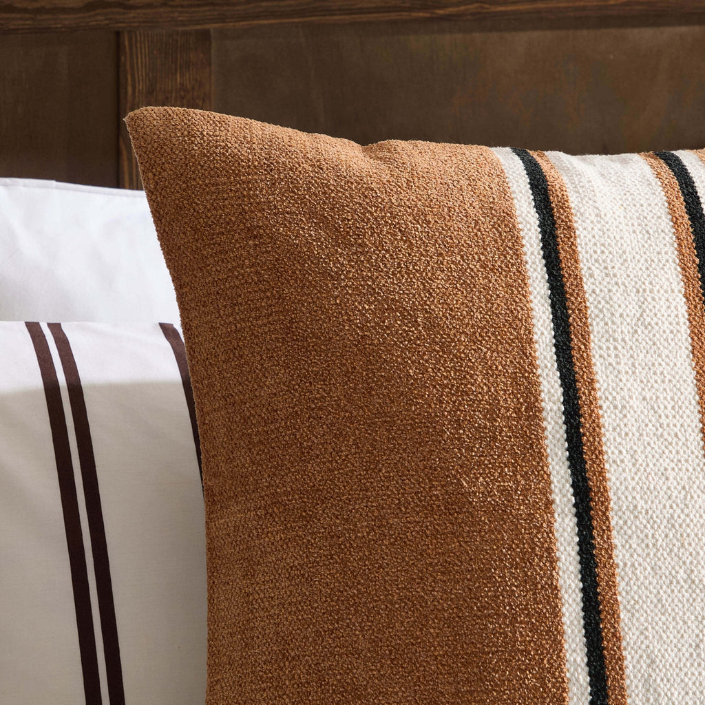 Dusklia - Stripe Cushion Cover - Tan