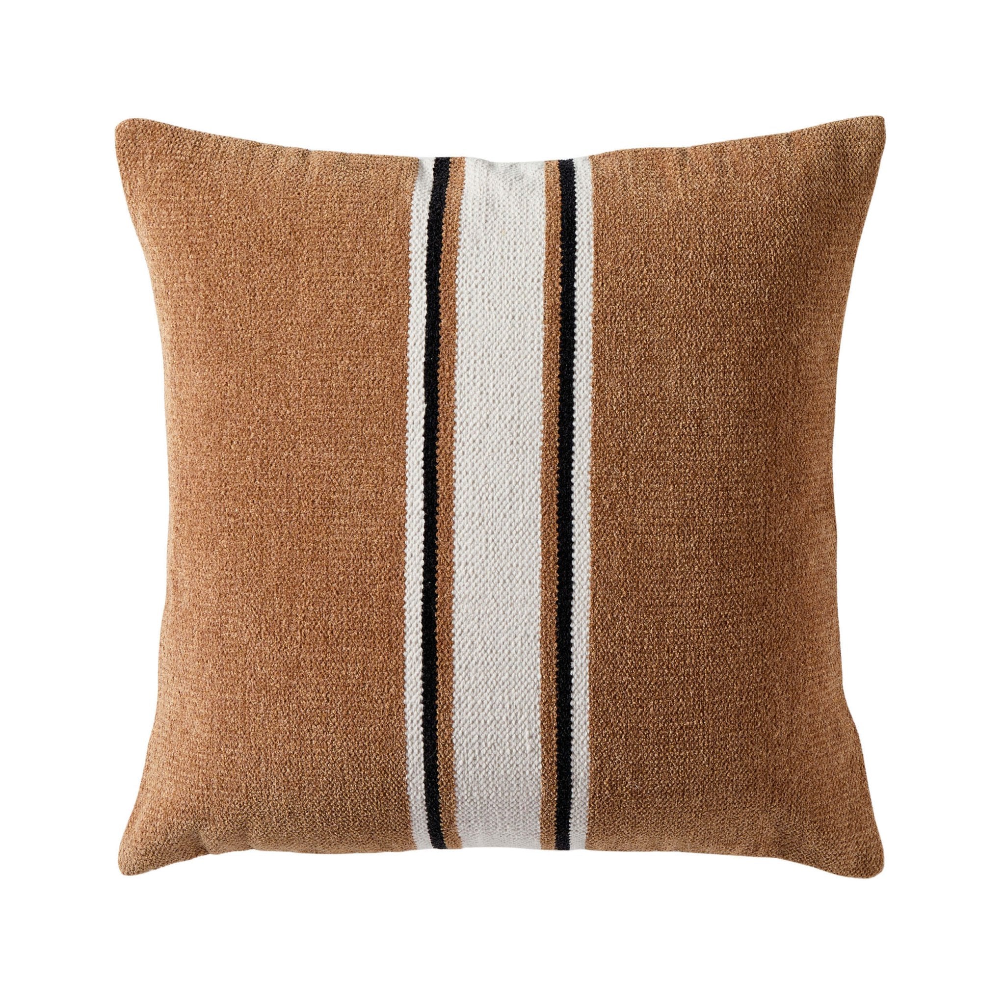 Dusklia - Stripe Sofa Cushion Cover - Tan