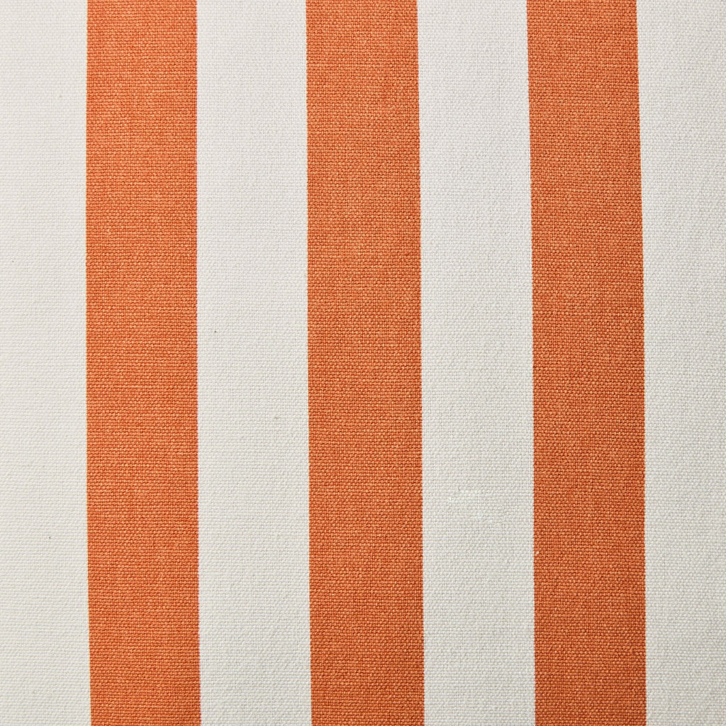 Dusklia - Stripe Frill Edge Cushion Cover - Burnt Orange