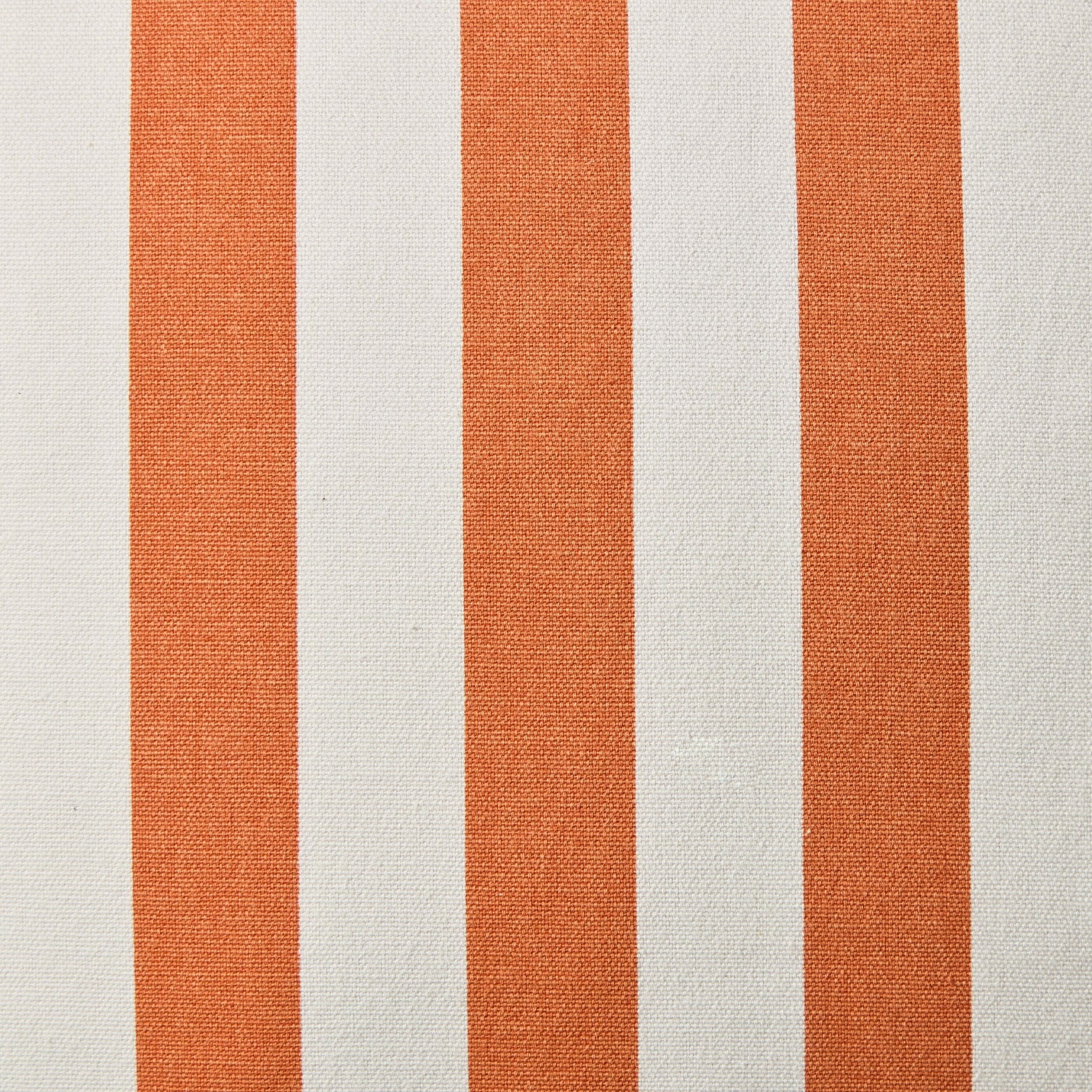 Dusklia - Stripe Frill Edge Cushion Cover - Burnt Orange