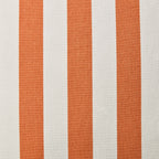 Dusklia - Stripe Frill Edge Sofa Cushion Cover - Burnt Orange