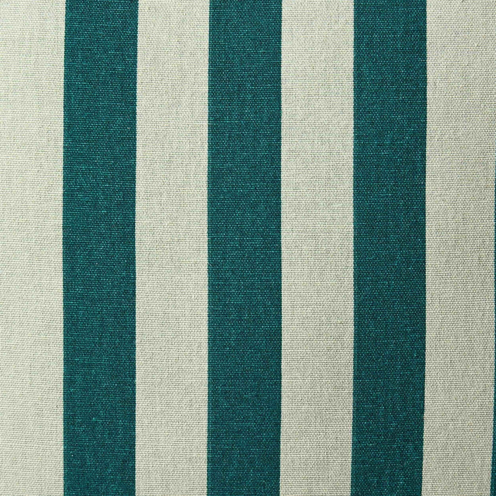 Dusklia - Stripe Frill Edge Sofa Cushion Cover - Green