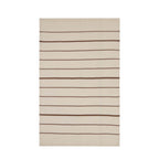 Dusklia - Stripe Knit Sofa Throw - Taupe