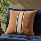 Dusklia - Stripe Sofa Cushion Cover - Tan